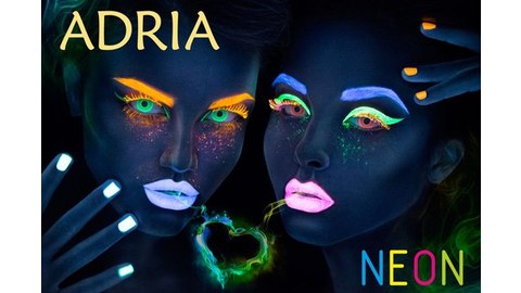 Цветные Светящиеся линзы Adria Neon
